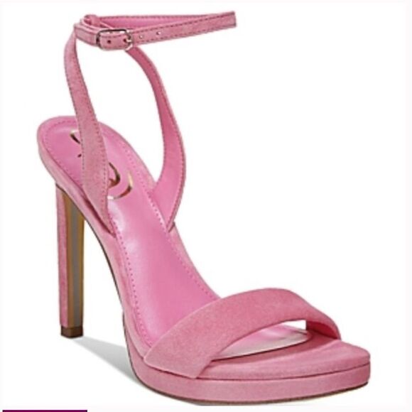 NEW Sam Edelman | Jade Heels in Pink Suede Size 9 - Picture 1 of 5